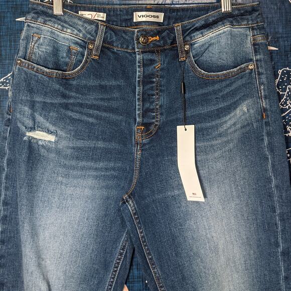 NWT Vigoss Frankie Slim Straight Leg Jeans Dark Wash Women's Size 31 - Picture 7 of 14